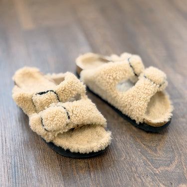 Papillio Birkenstock Shearling Arizona Sandals - as is, 37/6 narrow