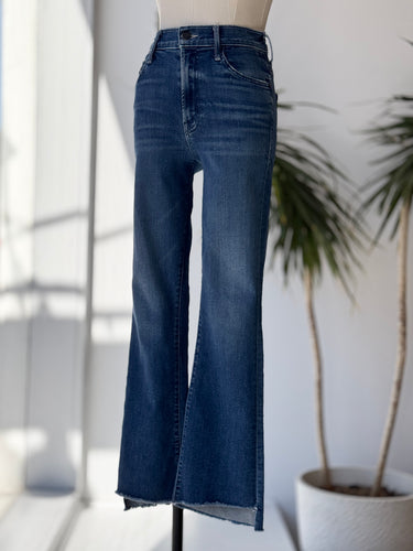 Mother The Insider Crop Fray Jeans, 25