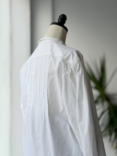 Nili Lotan Poplin White Blouse, Small
