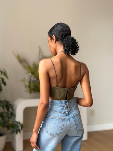 Opening Ceremony Green Mega Cropped Tank, 0