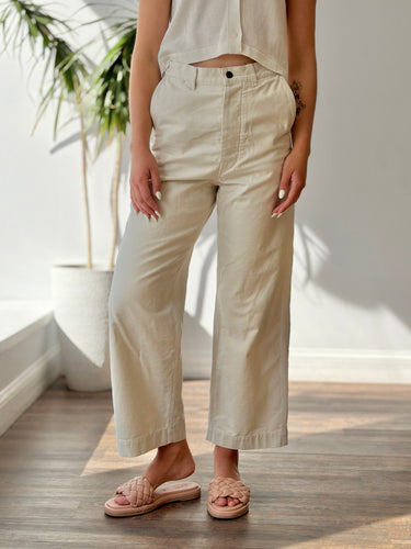 Chimala Ivory Straight Leg Jeans, 28