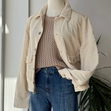 Adriano Goldschmied Corduroy Cropped Jacket, Medium