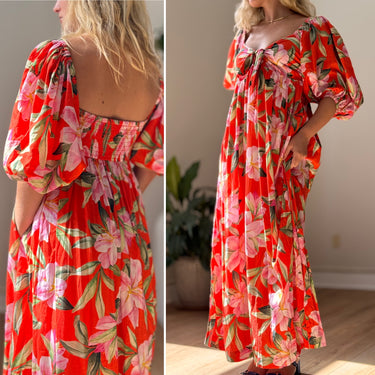 Mara Hoffman Violet Dress in Lily Floral, Large