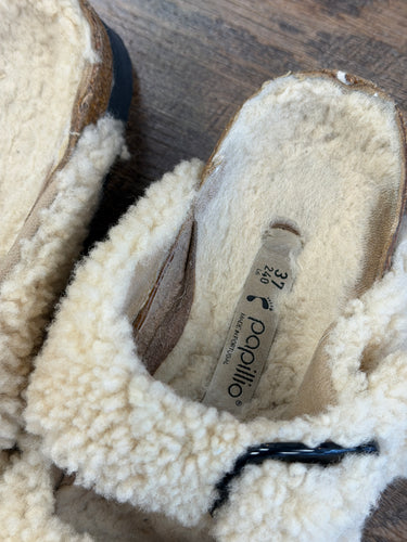 Papillio Birkenstock Shearling Arizona Sandals - as is, 37/6 narrow