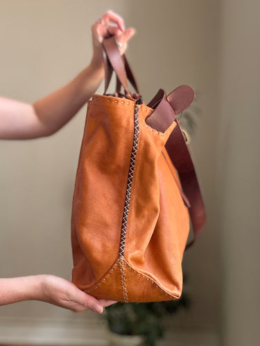 Henry Cuir Parenthese Large Shoulder Bag
