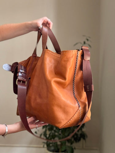 Henry Cuir Parenthese Large Shoulder Bag