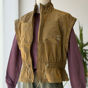 Sweaty Betty X Merrell Khaki Ascend Hiking Sleeveless Jacket-as is, Large