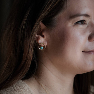 Bristol Studs // Turquoise