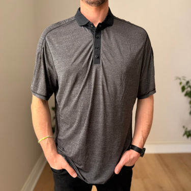 Lululemon Grey Polo Shirt, Men's XXLarge