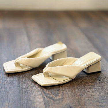 Marcella Holland Italian Leather Block Heel Sandals - AS IS, 39