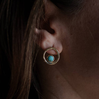 Bristol Studs // Turquoise