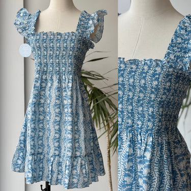 Hill House NWT The Elizabeth Nap Dress in Blue Floral, XLarge