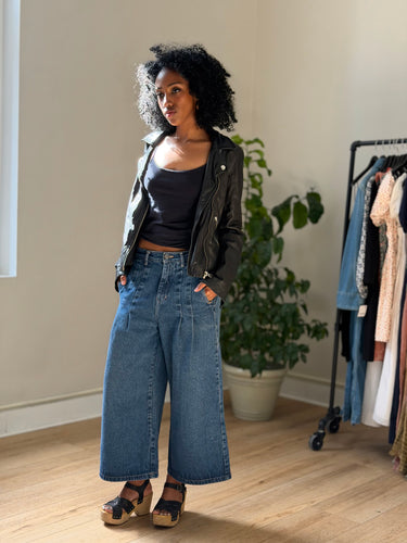 Madewell Washed Leather Jacket, Small