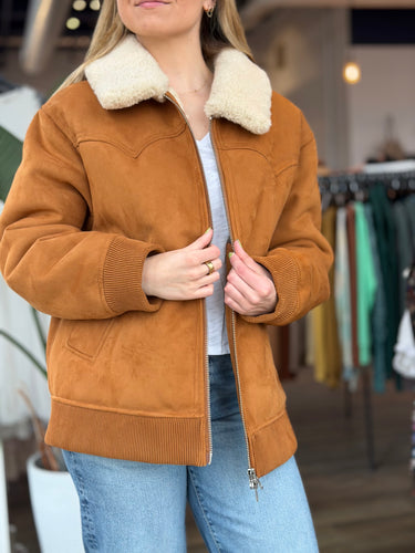 Stand Studio Lillee Faux Shearling Jacket, 44
