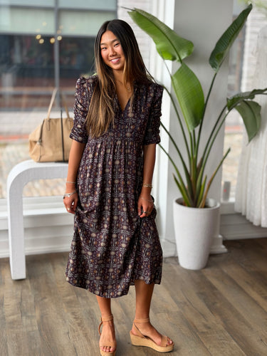 Ba&sh Eggplant Floral Dress, 2