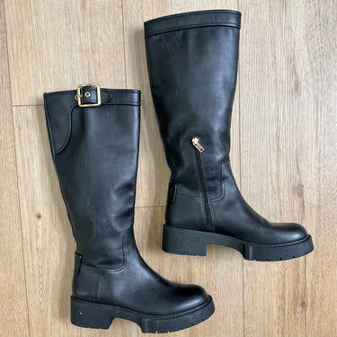 Coach Lilli Black Leather Boots, 9