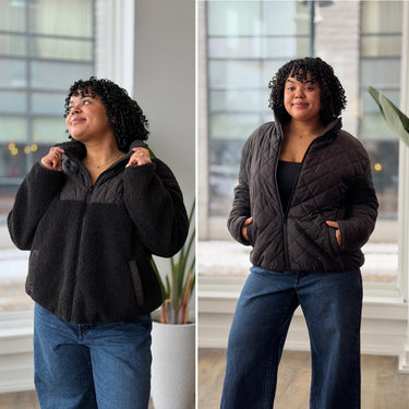 La Marque Reversible Fleece Jacket, Large