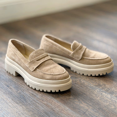 Patina  Suede Loafers, 38.5