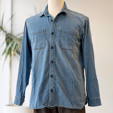 LL Bean Chambray Button Up, Men's Medium