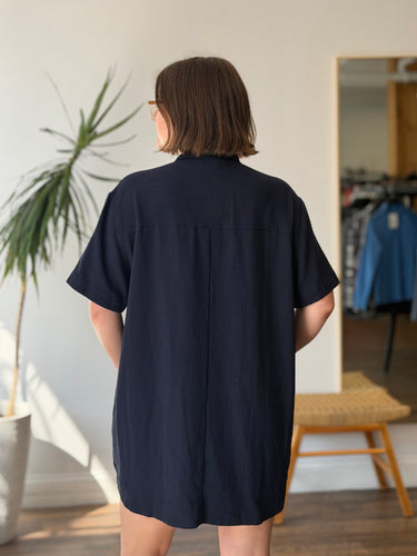 Sezane Navy Sonali Dress, 40/8