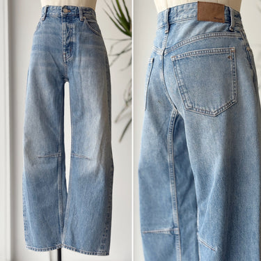 Madewell The Darted Barrel Leg Jeans, 25
