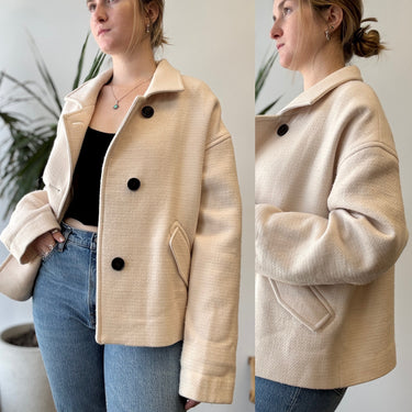 IRO Jourdan Cropped Wool Jacket, 38 / Medium