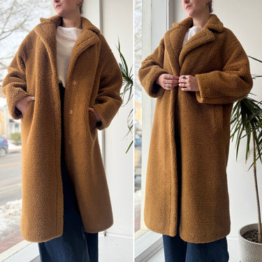 Stand Studio Camilla Cocoon Coat in Nougat, Small