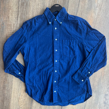 Gitman Bro's Cobalt Button Down Shirt, Men's Medium
