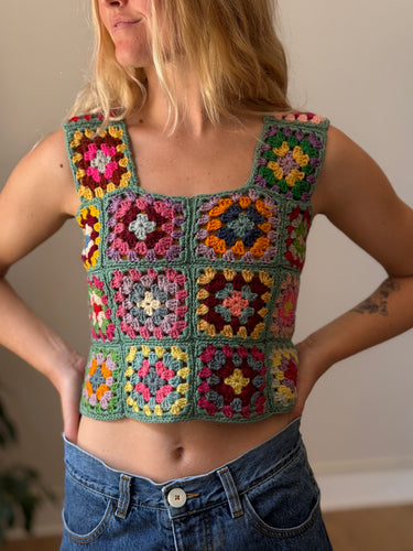 The Series NY Crochet Tank, Small