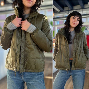 Madewell Green Travel Buddy Packable Puffer, Medium AS IS