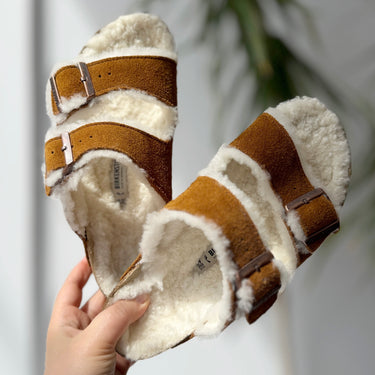 Birkenstock Arizona Shearling Lined Sandals, 39/8 narrow