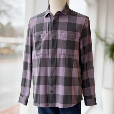 Lululemon Purple Buffalo Check Snap Up, Men's XLarge