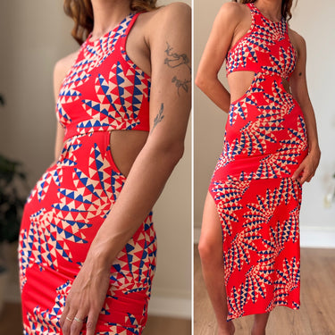 Adidas X Farm Rio Cut Out Active Maxi Dress, XSmall