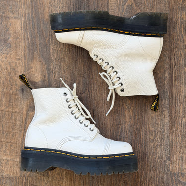 Dr Marten Sinclair White Combat Boots, 7