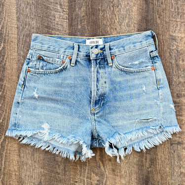 Agolde Parker Vintage Cut Off Shorts in Swapmeet, 24