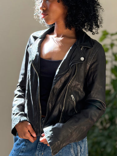 Madewell Washed Leather Jacket, Small