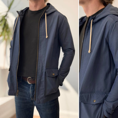 Taylor Stitch Blue Rain Jacket, Men's XSmall