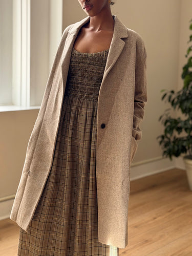 All Saints NWT Sancia Lotto Coat in Taupe Brown, XSmall