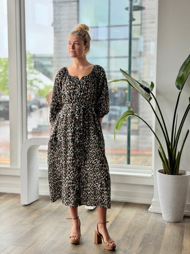 The Great Animal Print Shoreline Dress, 0/XSmall