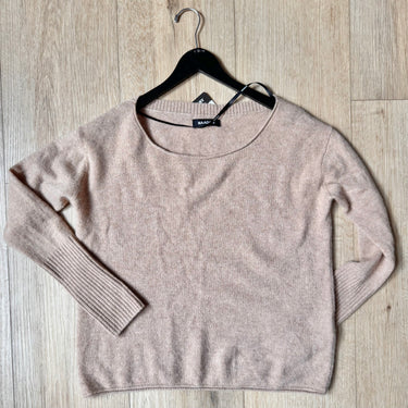 Nadaam Tan Cashmere Rolled Neck Sweater, Small
