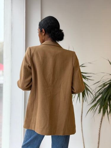 Moussy NWT PLAID DOUBLE Jacket in Chestnut Brown, 1/Small