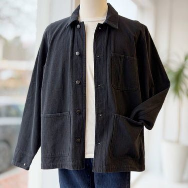 Assembly NWT Black Overdye Denim Field Coat - retail 428, Men's Medium