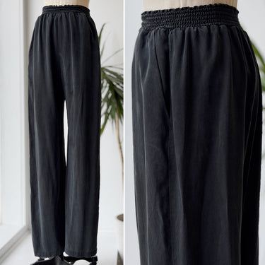 Reformation Charcoal Wide Leg Smock Top Pants, Medium