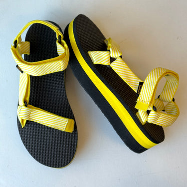 Tevas Yellow Platform Sandals, – Haberdashery Resale Clothing