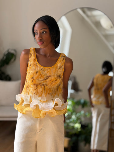 Antipodean NWT Pleated Cami in Banana, 8