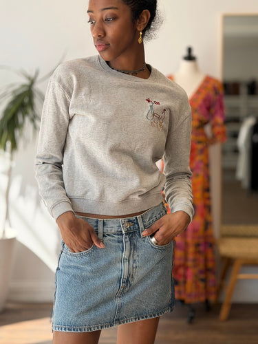 Paloma Wool Hotel II Embroidered Sweatshirt, Small