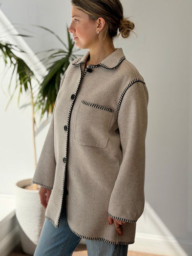 Rails  Odyssey Jacket in Oatmeal Retail, Small