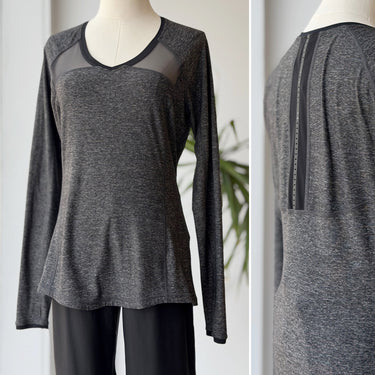 Lululemon Charcoal Heather Long Sleeve Top, 10