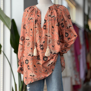 Ulla Johnson Pink Floral Blouse, Small