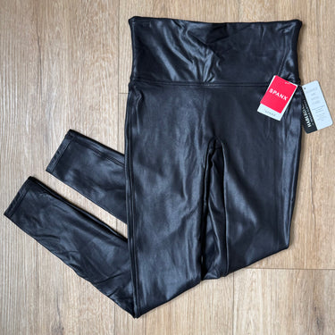 Spanx NWT Faux Leather Leggings, Medium